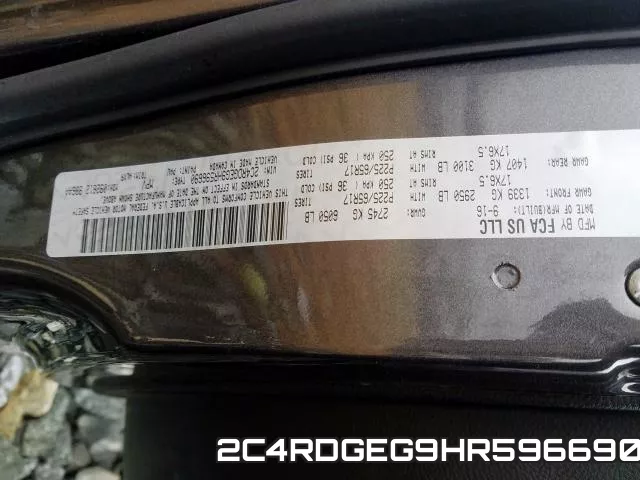 2C4RDGEG9HR596690 фото 2
