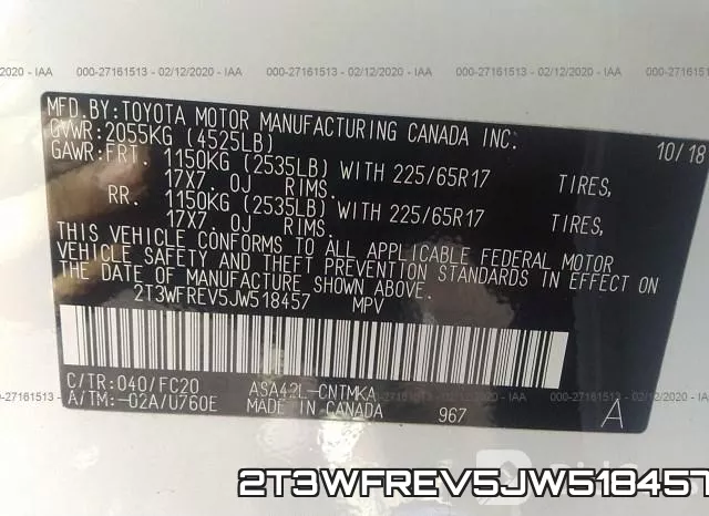 2T3WFREV5JW518457 фото 7