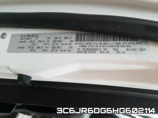 3C6JR6DG6HG602114 фото 2