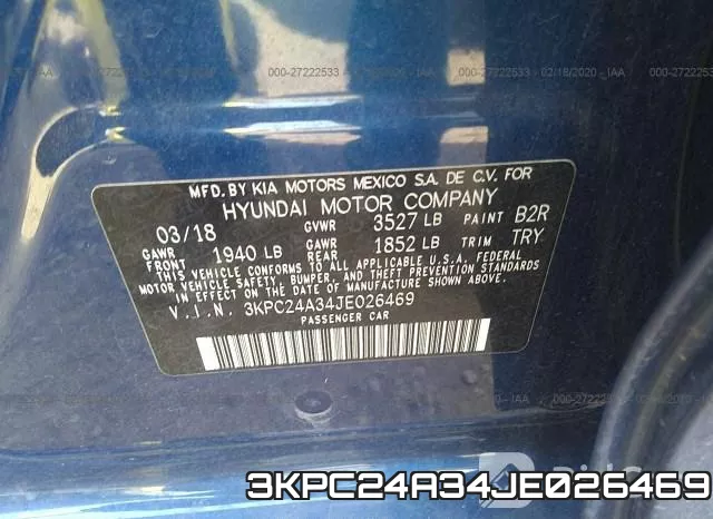 3KPC24A34JE026469 фото 5