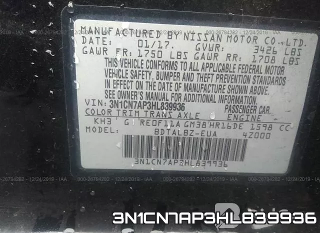 3N1CN7AP3HL839936 фото 8
