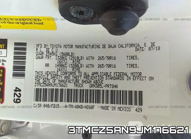 3TMCZ5AN9JM176621 фото 8