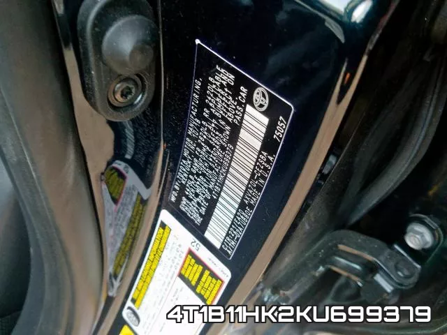 4T1B11HK2KU699379 фото 2