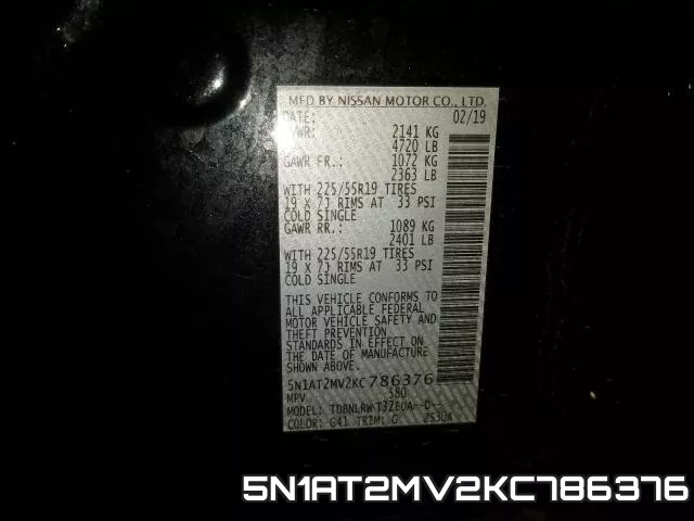 5N1AT2MV2KC786376 фото 2