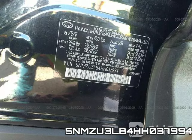 5NMZU3LB4HH037994 фото 7