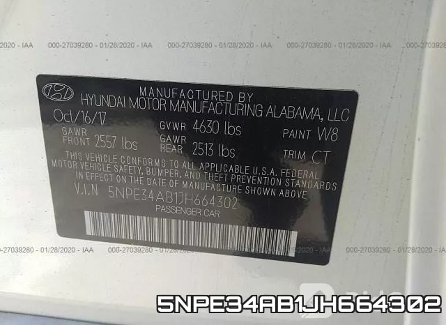 5NPE34AB1JH664302 фото 7