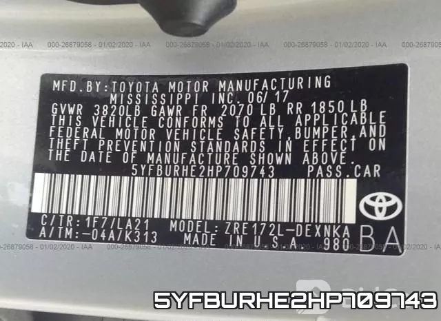 5YFBURHE2HP709743 фото 9