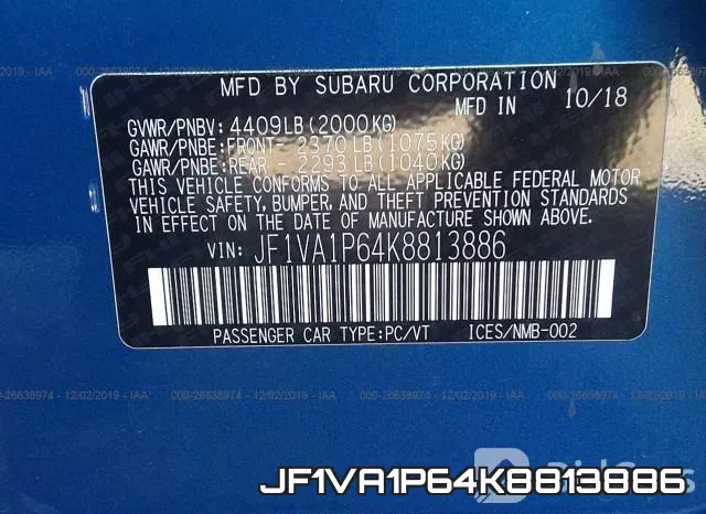 JF1VA1P64K8813886 фото 8