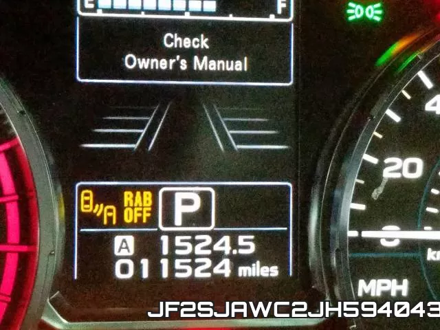 JF2SJAWC2JH594043 фото 6