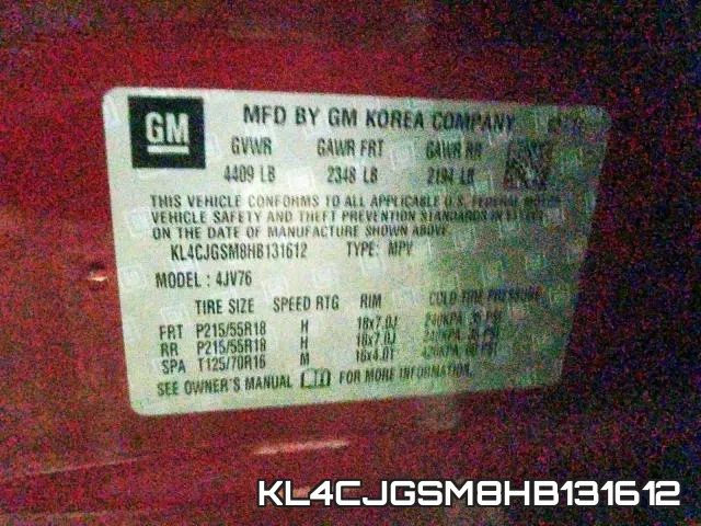 KL4CJGSM8HB131612 фото 2