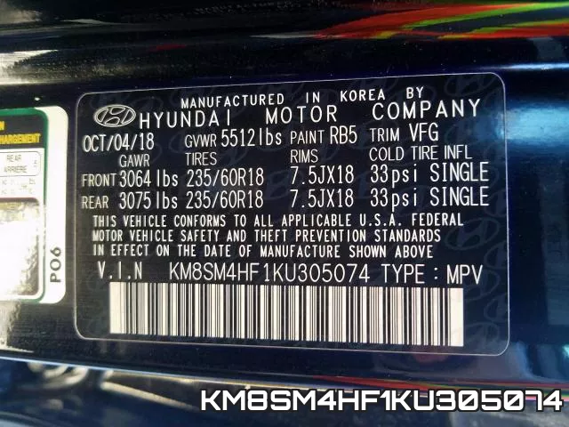 KM8SM4HF1KU305074 фото 2