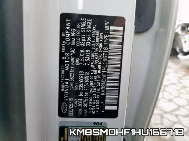 KM8SMDHF1HU166718 фото 2