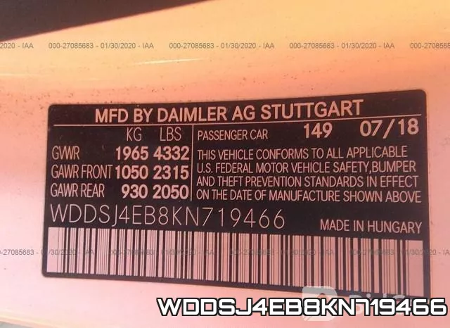 WDDSJ4EB8KN719466 фото 7