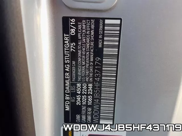 WDDWJ4JB5HF437179 фото 2