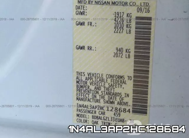 1N4AL3AP2HC128684 фото 7