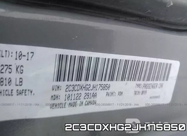 2C3CDXHG2JH175850 фото 8