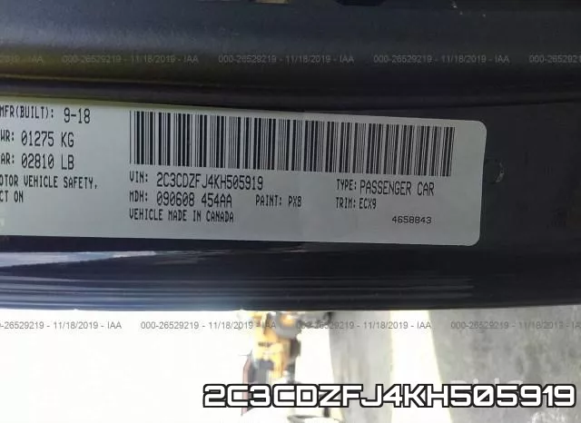 2C3CDZFJ4KH505919 фото 6