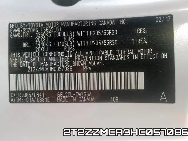 2T2ZZMCA3HC057086 фото 2