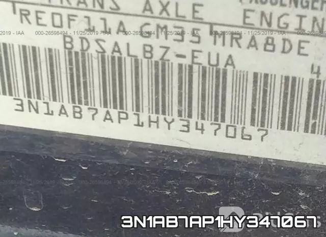 3N1AB7AP1HY347067 фото 8