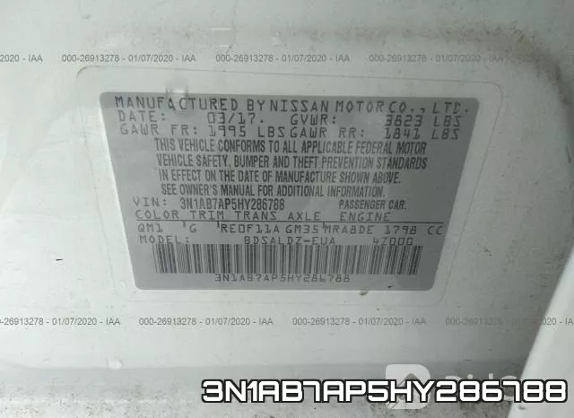 3N1AB7AP5HY286788 фото 10