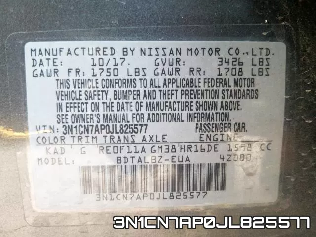 3N1CN7AP0JL825577 фото 2
