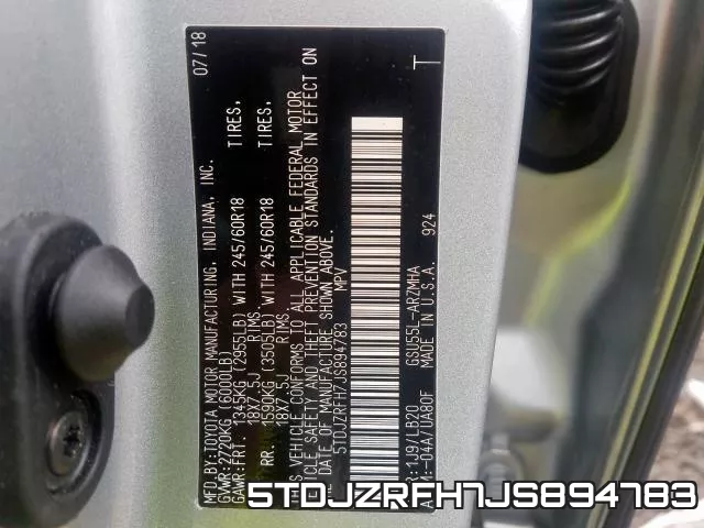 5TDJZRFH7JS894783 фото 2