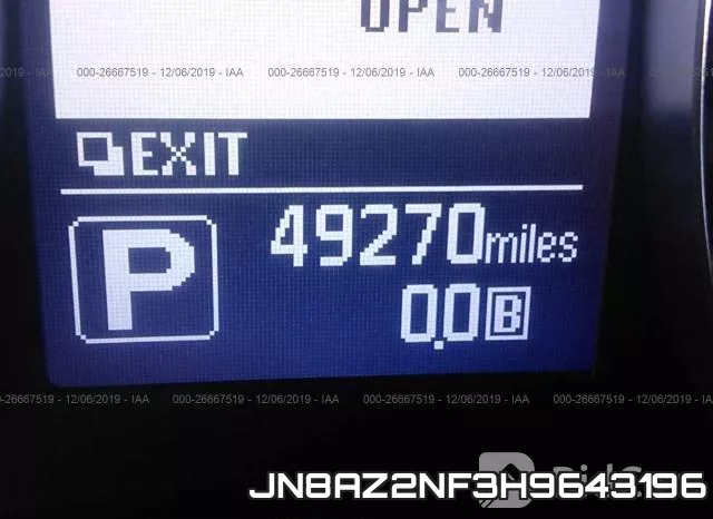 JN8AZ2NF3H9643196 фото 7