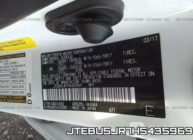 JTEBU5JR7H5435969 фото 3