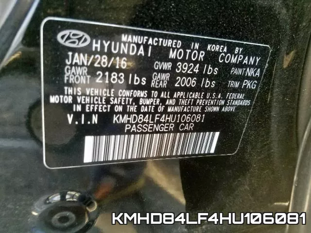 KMHD84LF4HU106081 фото 2