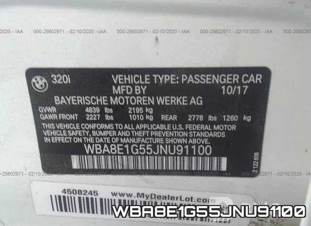 WBA8E1G55JNU91100 фото 4