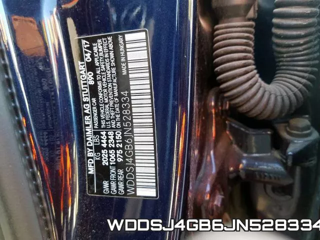WDDSJ4GB6JN528334 фото 2