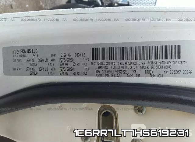 1C6RR7LT7HS619231 фото 7