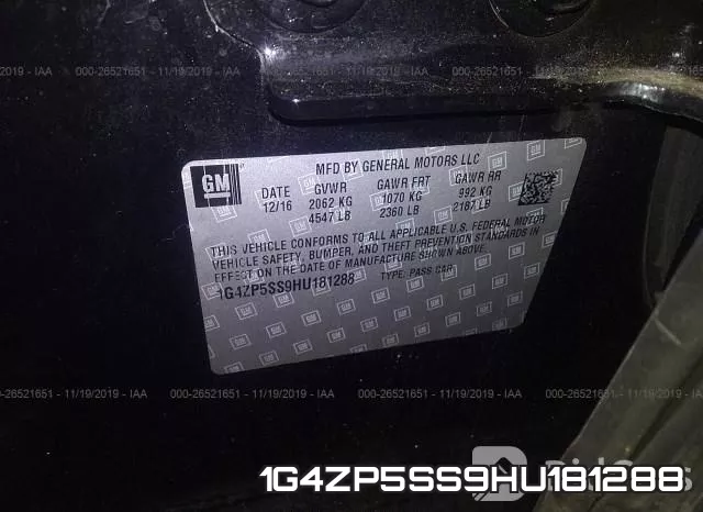 1G4ZP5SS9HU181288 фото 8