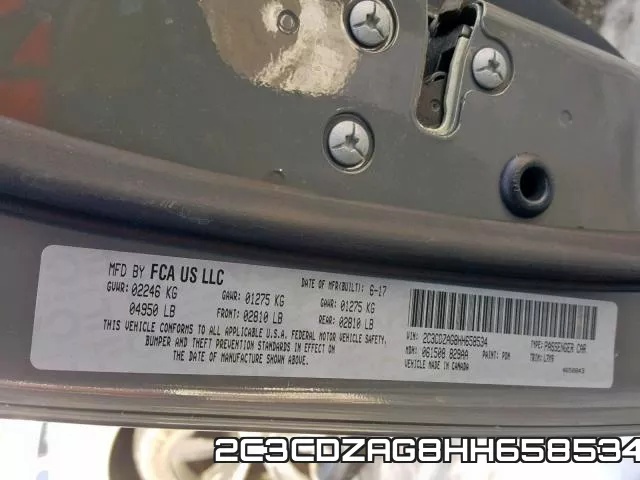 2C3CDZAG8HH658534 фото 2