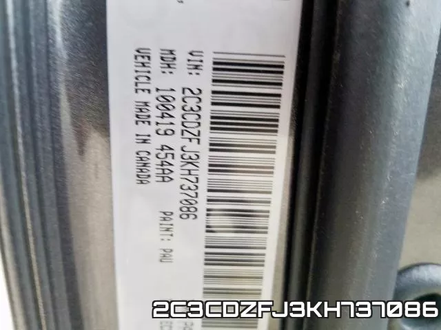 2C3CDZFJ3KH737086 фото 2
