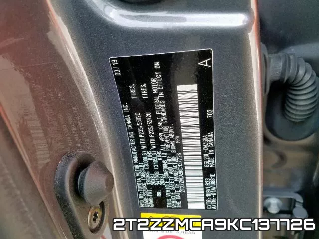 2T2ZZMCA9KC137726 фото 2