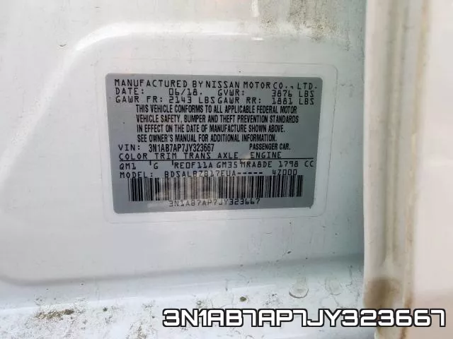 3N1AB7AP7JY323667 фото 2