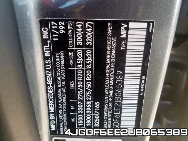 4JGDF6EE2JB065389 фото 2