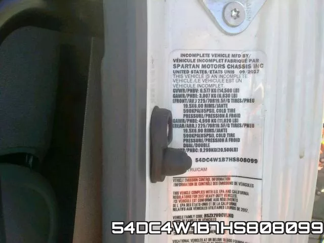 54DC4W1B7HS808099 фото 2