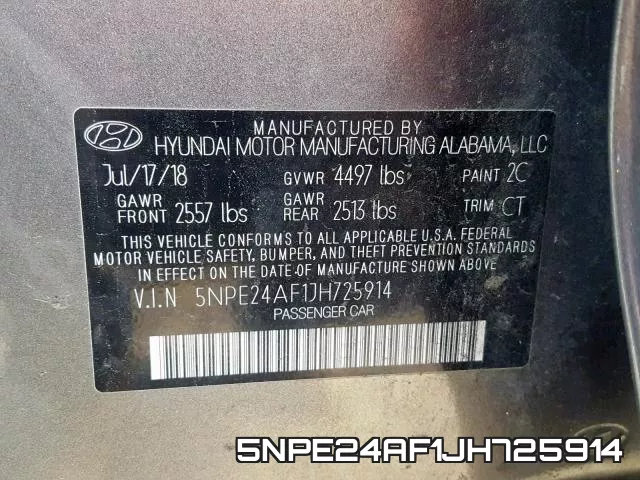 5NPE24AF1JH725914 фото 2
