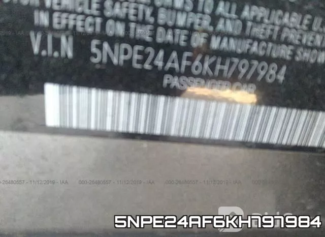 5NPE24AF6KH797984 фото 8