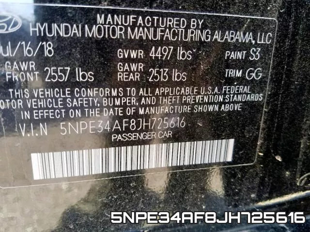 5NPE34AF8JH725616 фото 2