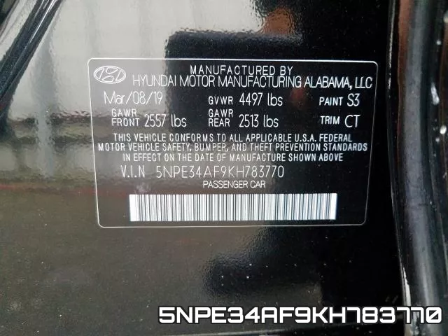 5NPE34AF9KH783770 фото 2