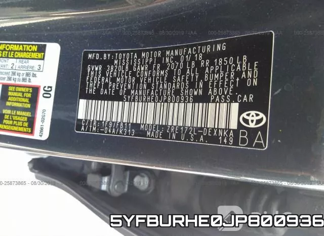 5YFBURHE0JP800936 фото 9