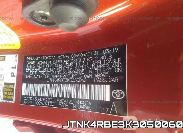 JTNK4RBE3K3050060 фото 8