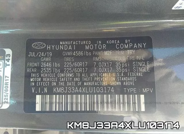 KM8J33A4XLU103174 фото 4