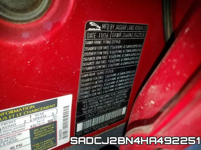 SADCJ2BN4HA492251 фото 2