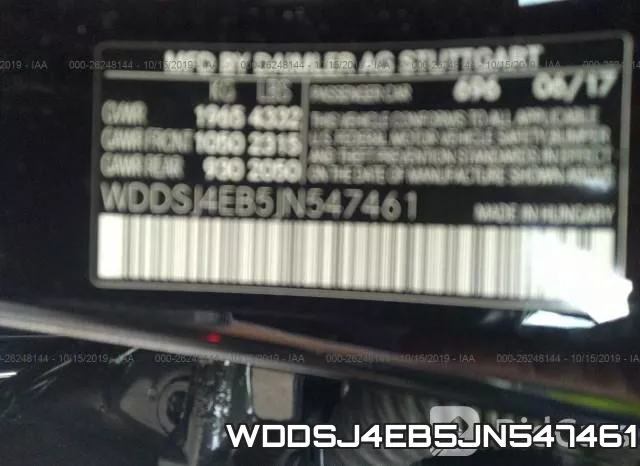 WDDSJ4EB5JN547461 фото 7