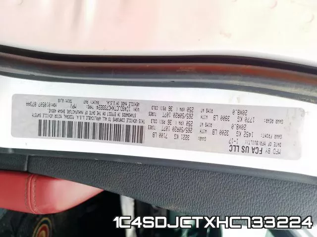 1C4SDJCTXHC733224 фото 2