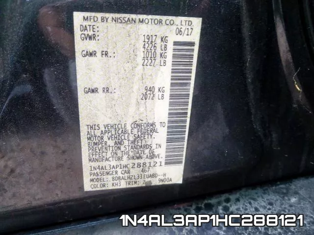 1N4AL3AP1HC288121 фото 2